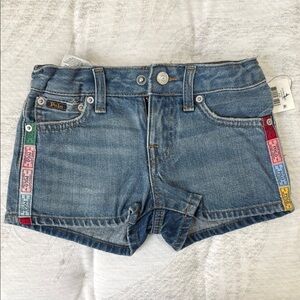 Polo by Ralph Lauren Kids Denim Shorts with Multicolor Accents